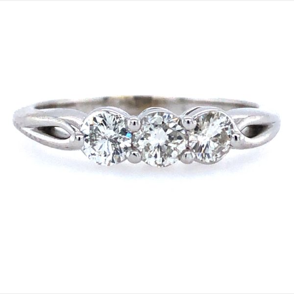 Estate - Three Stone Diamond Ring Flora Gems Decatur, IL
