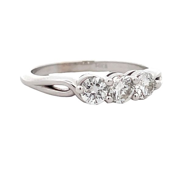 Estate - Three Stone Diamond Ring Flora Gems Decatur, IL