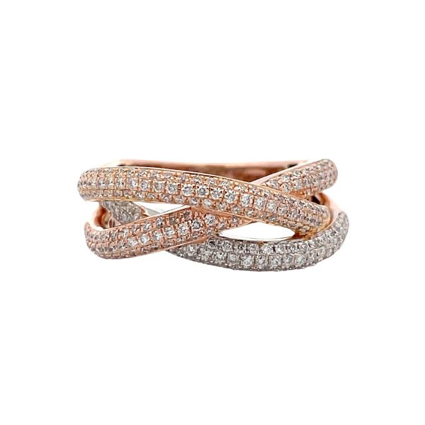 Estate - Diamond Criss Cross Ring Flora Gems Decatur, IL