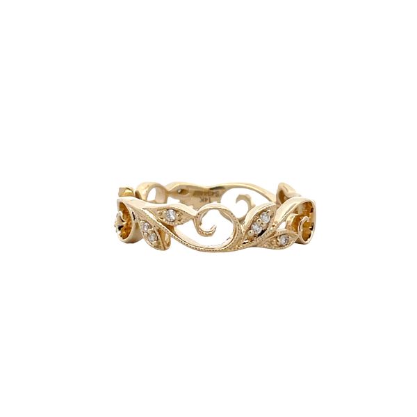 Estate - Diamond Stackable Ring Image 2 Flora Gems Decatur, IL