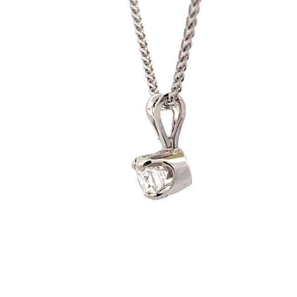 Estate - Diamond Solitaire Pendant Image 2 Flora Gems Decatur, IL