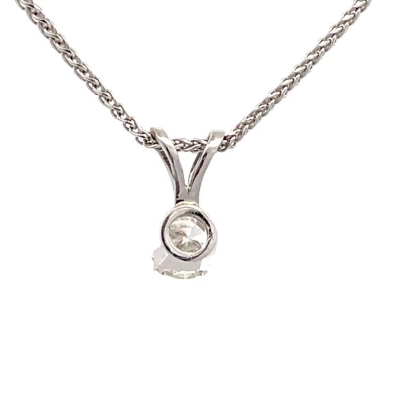 Estate - Diamond Solitaire Pendant Image 3 Flora Gems Decatur, IL