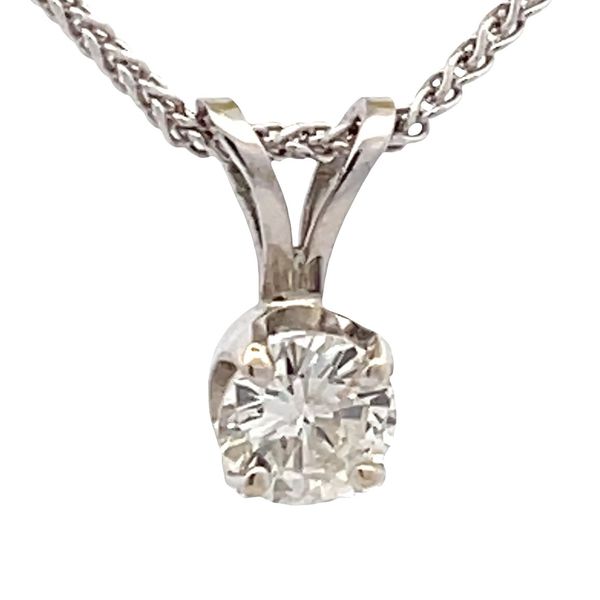Estate - Diamond Solitaire Pendant Flora Gems Decatur, IL