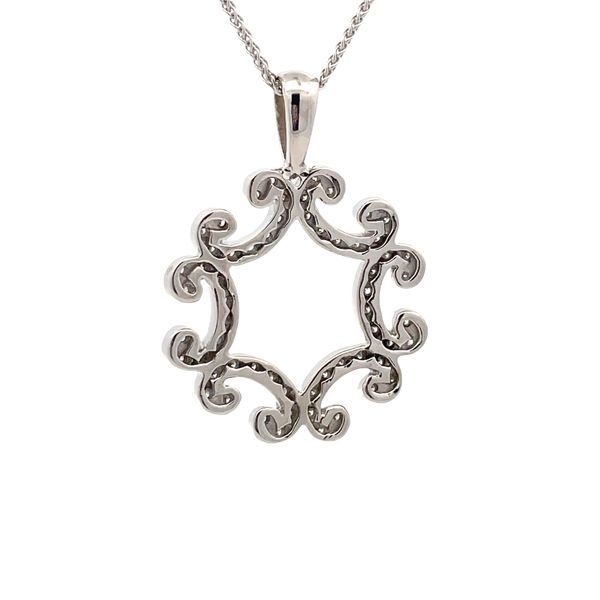 Estate - Diamond Snowflake Pendant Image 3 Flora Gems Decatur, IL