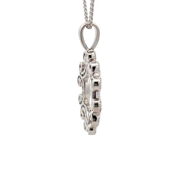 Estate - Diamond Snowflake Pendant Image 4 Flora Gems Decatur, IL