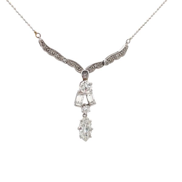 Estate - Diamond Necklace Flora Gems Decatur, IL