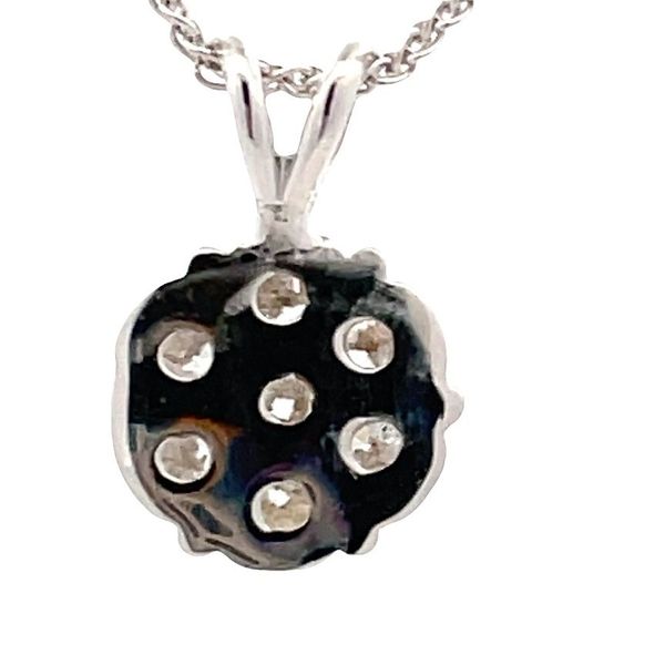 Estate - Diamond Cluster Pendant Image 3 Flora Gems Decatur, IL