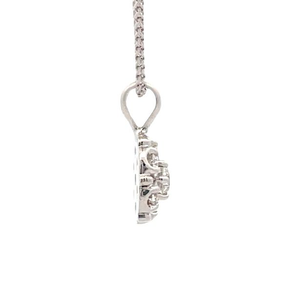 Estate - Diamond Cluster Pendant Image 4 Flora Gems Decatur, IL
