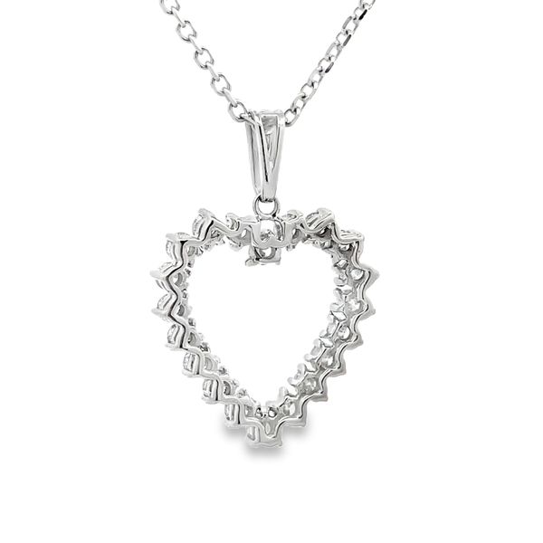 Estate - Diamond Heart Pendant Image 3 Flora Gems Decatur, IL