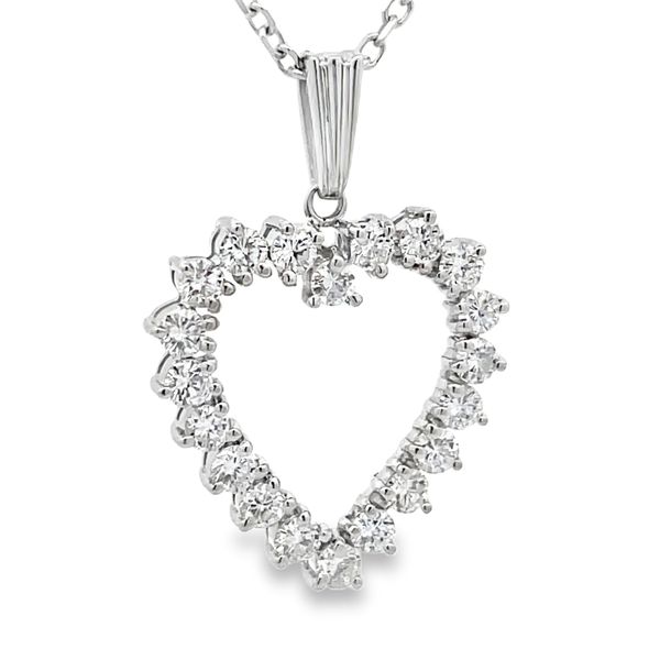Estate - Diamond Heart Pendant Flora Gems Decatur, IL