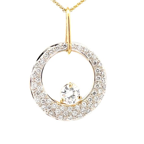 Estate - Diamond Circle Pendant Flora Gems Decatur, IL