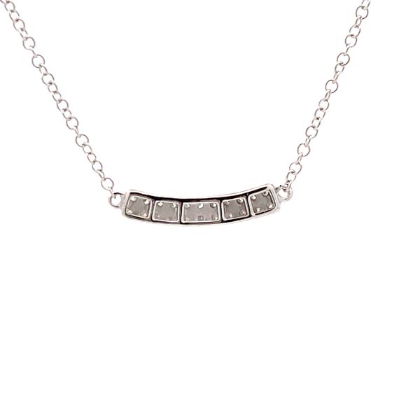 Estate - Diamond Bar Necklace Image 3 Flora Gems Decatur, IL
