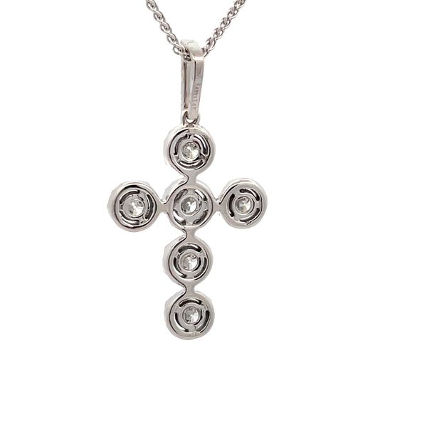 Estate - Diamond Cross Pendant Image 3 Flora Gems Decatur, IL