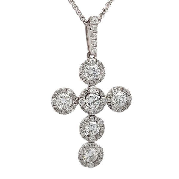 Estate - Diamond Cross Pendant Flora Gems Decatur, IL