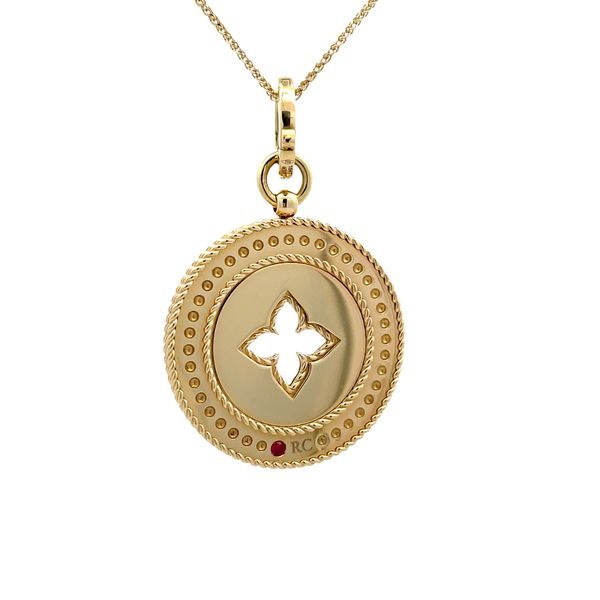 Estate - Roberto Coin Diamond Medallion Image 3 Flora Gems Decatur, IL