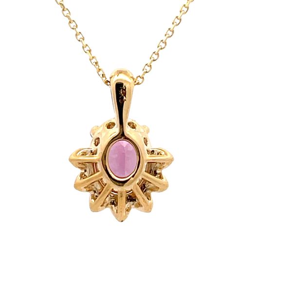 Estate - Tourmaline and Diamond Pendant Image 3 Flora Gems Decatur, IL