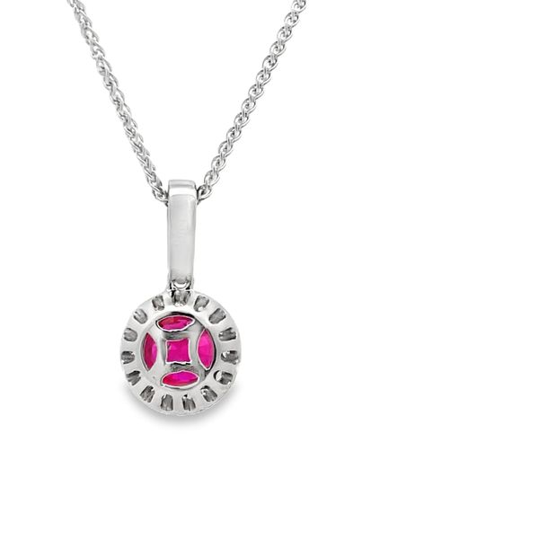 Estate - Ruby and Diamond Pendant Image 3 Flora Gems Decatur, IL