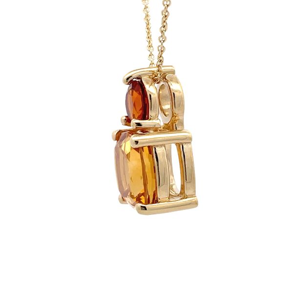 Estate - Citrine and Topaz Pendant Image 2 Flora Gems Decatur, IL