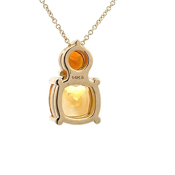 Estate - Citrine and Topaz Pendant Image 3 Flora Gems Decatur, IL