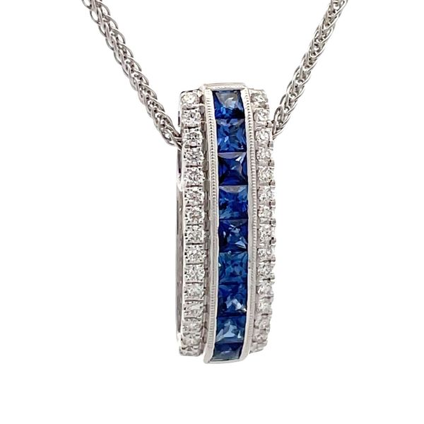 Estate - Simon G. Sapphire and Diamond Necklace Flora Gems Decatur, IL