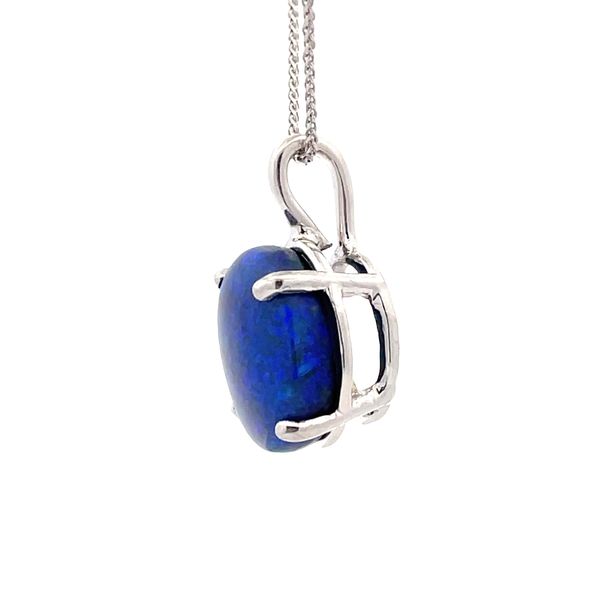 Estate - Black Opal Pendant Image 2 Flora Gems Decatur, IL