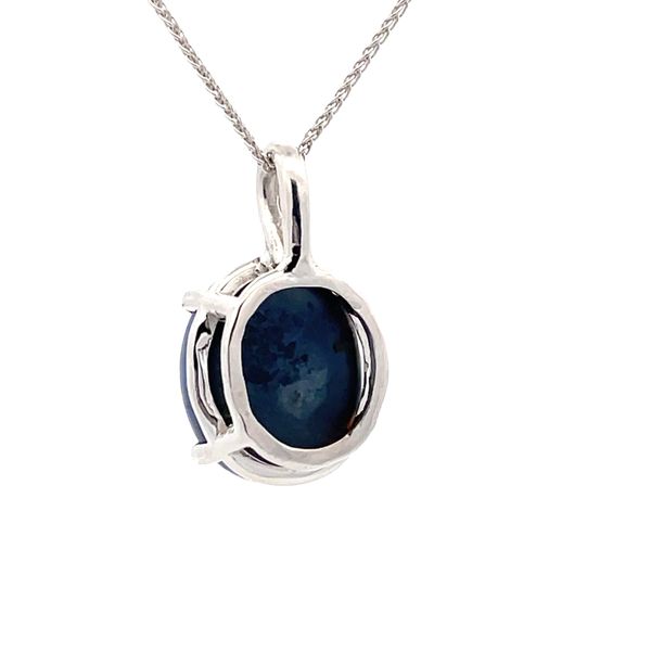 Estate - Black Opal Pendant Image 3 Flora Gems Decatur, IL