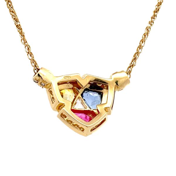 Estate - Sapphire and Diamond Necklace Image 3 Flora Gems Decatur, IL