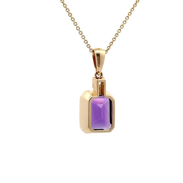 Estate - Amethyst and Diamond Necklace Image 3 Flora Gems Decatur, IL