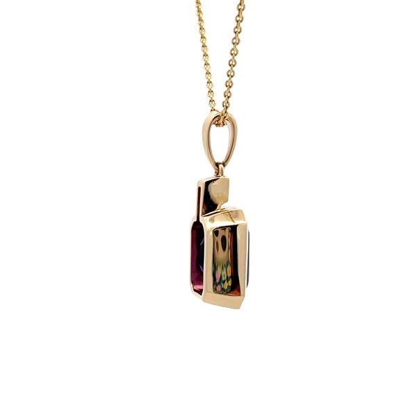 Estate - Amethyst and Diamond Necklace Image 4 Flora Gems Decatur, IL