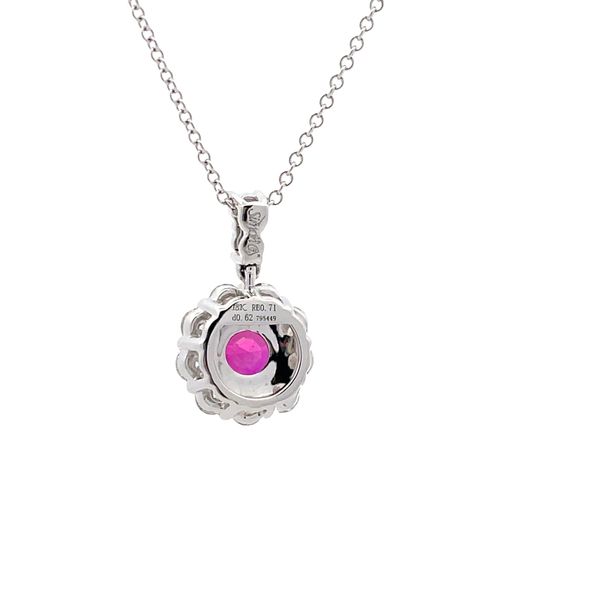 Estate - Simon G. Ruby and Diamond Necklace Image 3 Flora Gems Decatur, IL
