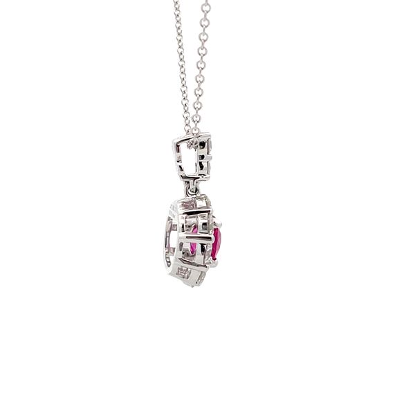 Estate - Simon G. Ruby and Diamond Necklace Image 4 Flora Gems Decatur, IL