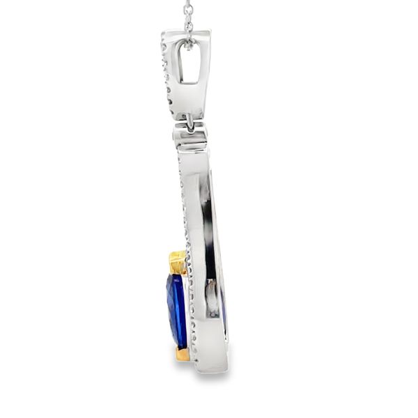 Estate - Tanzanite and Diamond Pendant Image 2 Flora Gems Decatur, IL