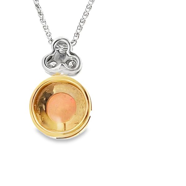 Estate - Opal and Diamond Pendant Image 3 Flora Gems Decatur, IL