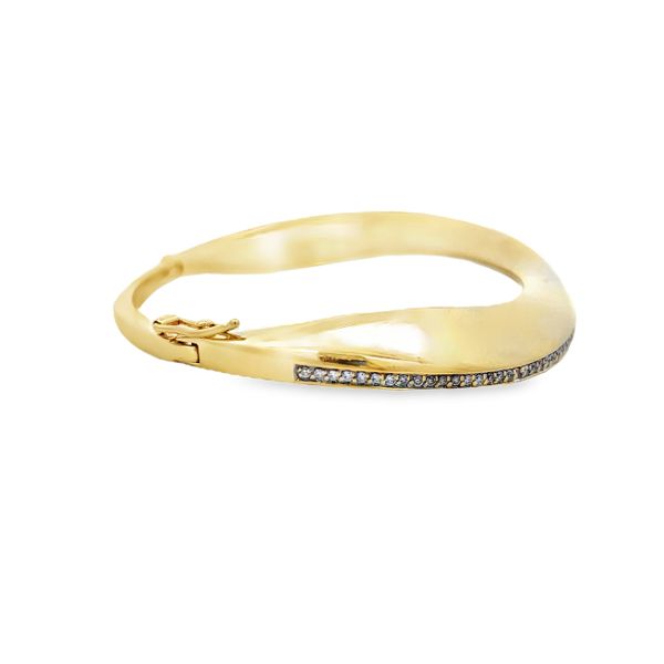 Estate - Diamond Bangle Bracelet Image 4 Flora Gems Decatur, IL