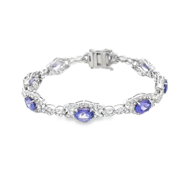 Estate - Tanzanite/Diamond Bracelet Image 2 Flora Gems Decatur, IL