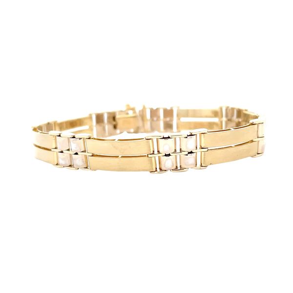Estate: Fancy Link Bracelet Flora Gems Decatur, IL