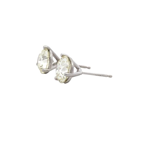 Estate - Diamond Stud Earrings Image 2 Flora Gems Decatur, IL