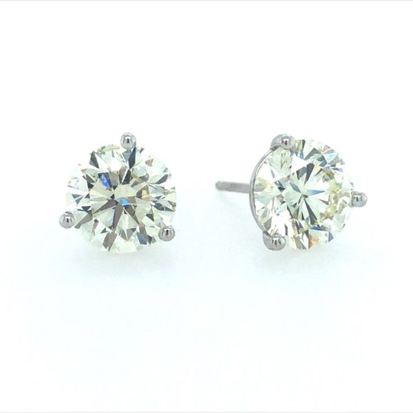 Estate - Diamond Stud Earrings Flora Gems Decatur, IL