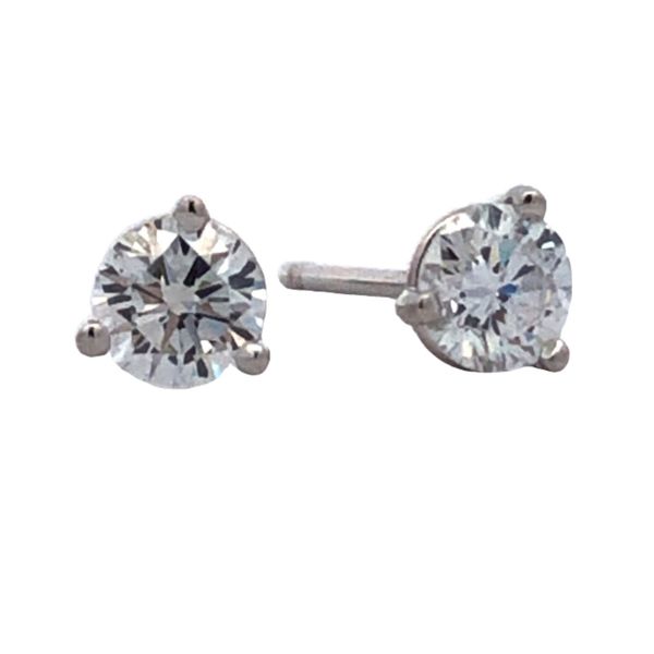Estate - Diamond Stud Earrings Flora Gems Decatur, IL