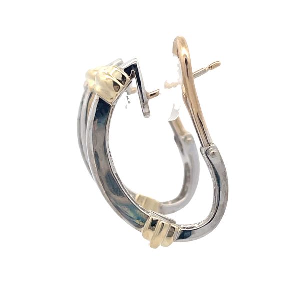Estate - Diamond Hoop Earrings Image 2 Flora Gems Decatur, IL
