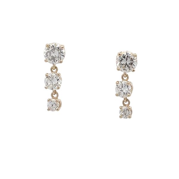 Estate - Diamond Earrings Flora Gems Decatur, IL