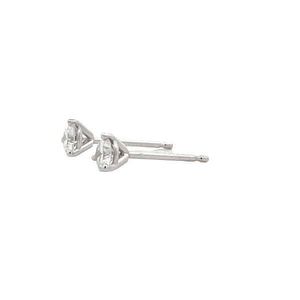 Estate - Natural Diamond Stud Earrings Image 2 Flora Gems Decatur, IL