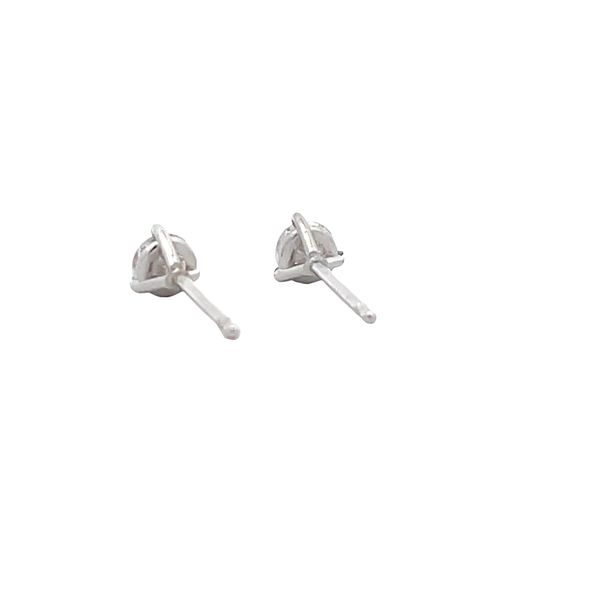 Estate - Natural Diamond Stud Earrings Image 3 Flora Gems Decatur, IL