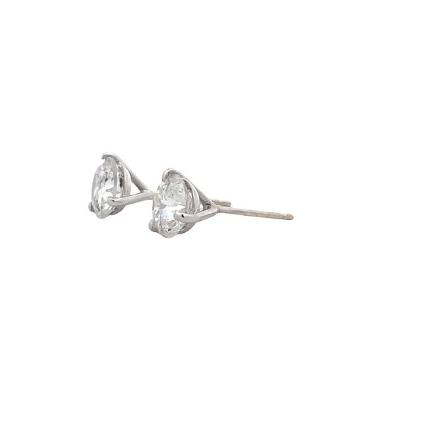 Estate - Diamond Stud Earrings Image 2 Flora Gems Decatur, IL