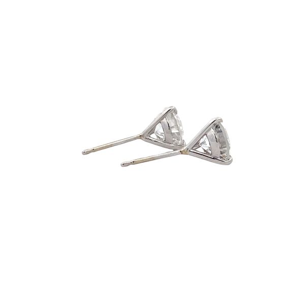 Estate - Diamond Stud Earrings Image 4 Flora Gems Decatur, IL