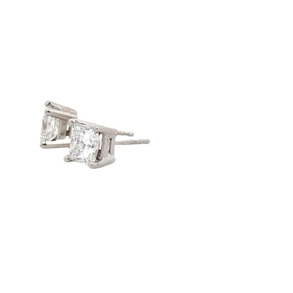 Estate - Diamond Stud Earrings Image 2 Flora Gems Decatur, IL