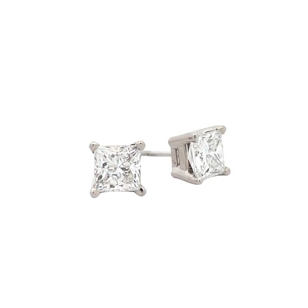 Estate - Diamond Stud Earrings Flora Gems Decatur, IL