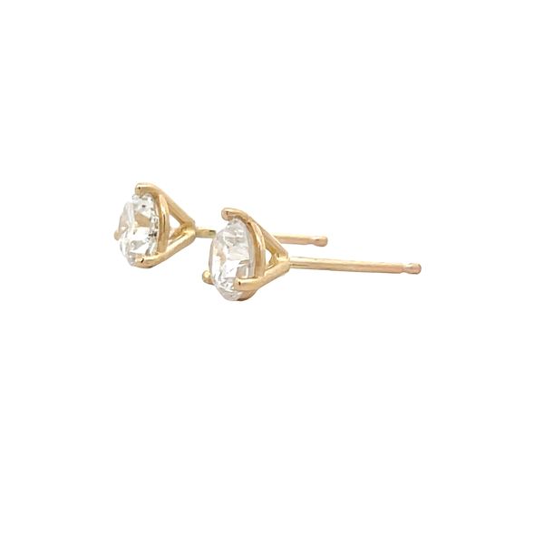 Estate - Natural Diamond Stud Earrings Image 2 Flora Gems Decatur, IL