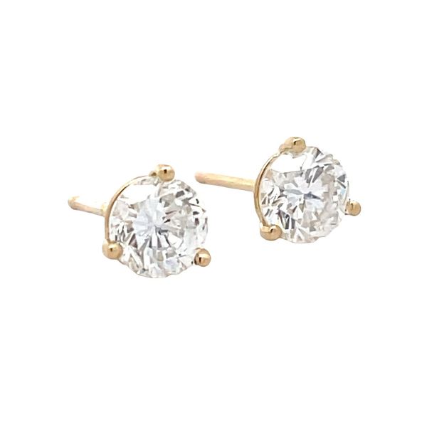 Estate - Natural Diamond Stud Earrings Flora Gems Decatur, IL