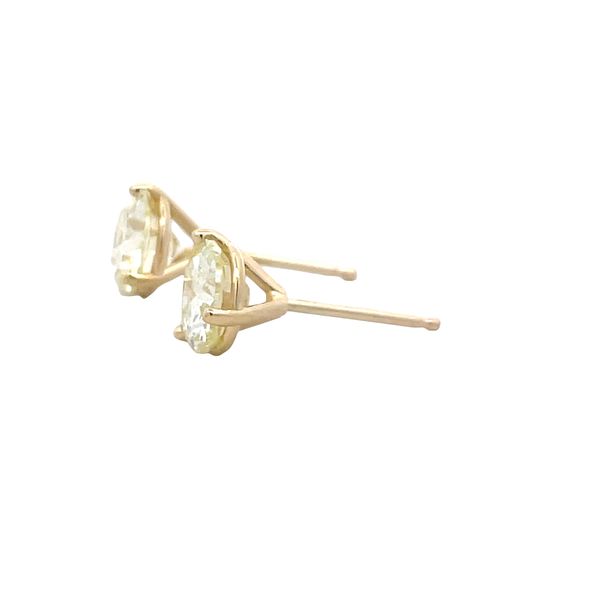 Estate - Natural Diamond Stud Earrings Image 2 Flora Gems Decatur, IL
